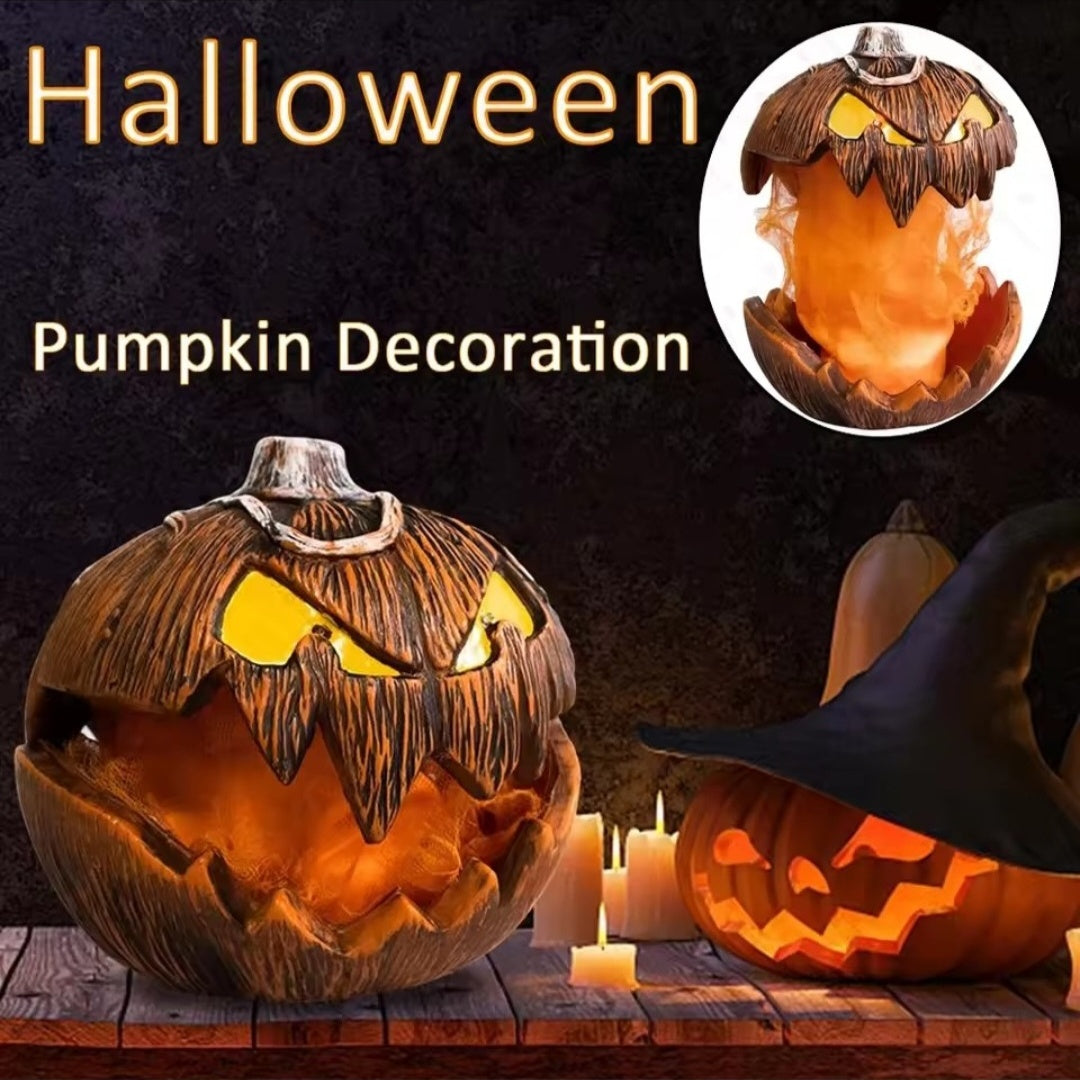 Halloween Exploding Pumpkin Decoration with Fire Effect