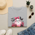 Pink Ghost with Bow T-Shirt | Halloween Halloqueen Design