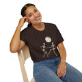 Dancing Skeletons Moon T-Shirt | Halloween Skeleton Dance Tee