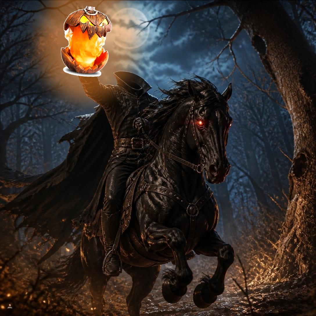 Halloween Exploding Pumpkin Decoration with Fire Effect